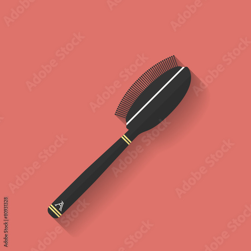 Icon of Comb, hairbrush. Flat style