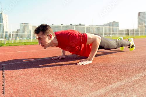 Athlete doing Push-ups