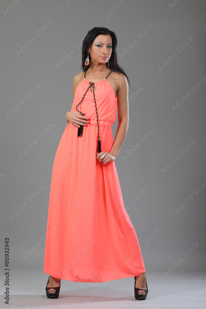 woman model posing in dress woman model posing in dress