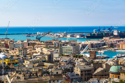 Fototapeta Naklejka Na Ścianę i Meble -  Port of Genoa in Italy