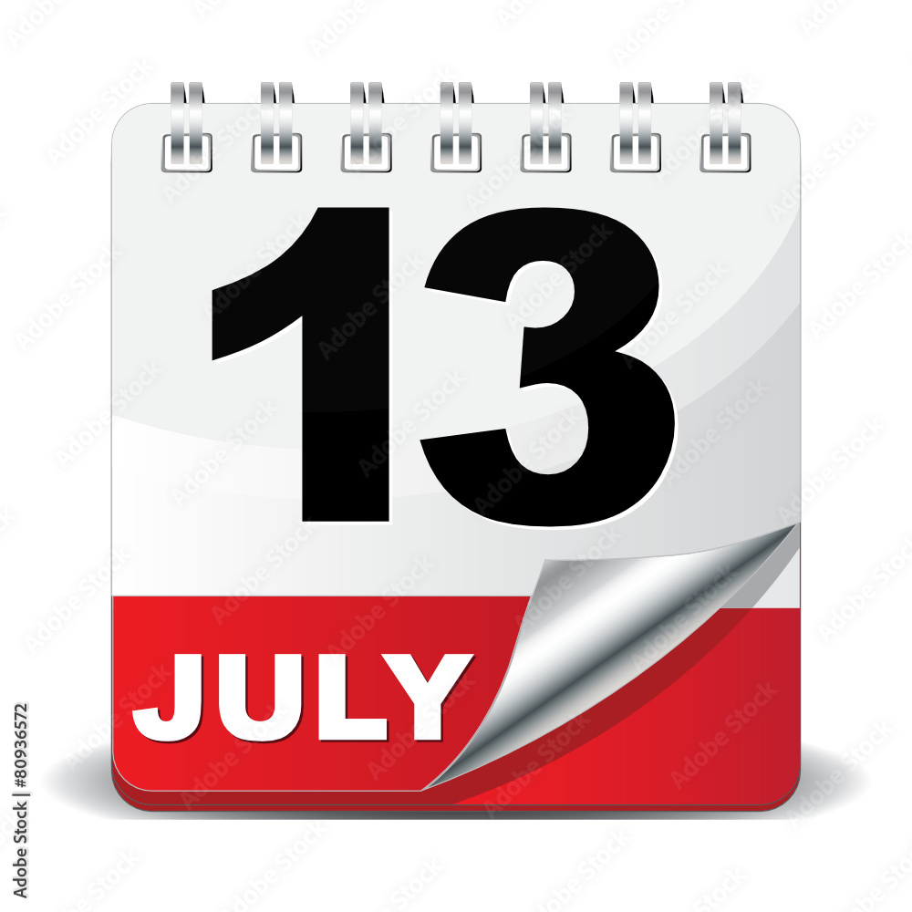 Fototapeta premium 13 JULY ICON