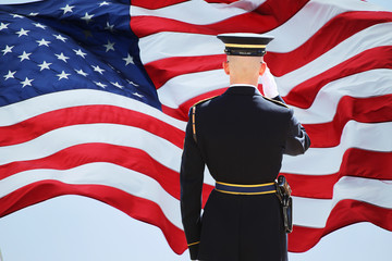 Soldier's Saluting