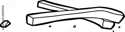 Isolated Potato Crisps