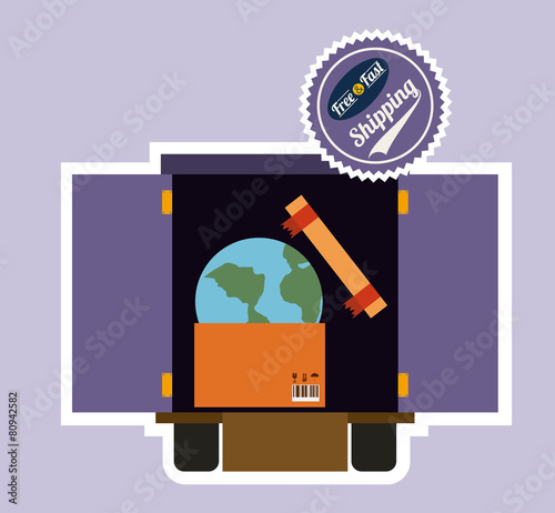 Delivery design, vector illustration
