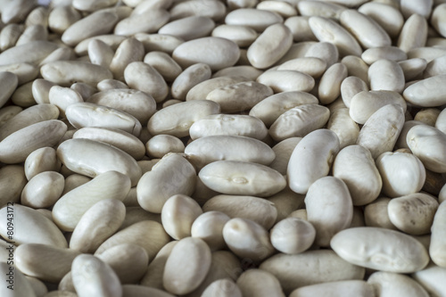 White beans closeup background