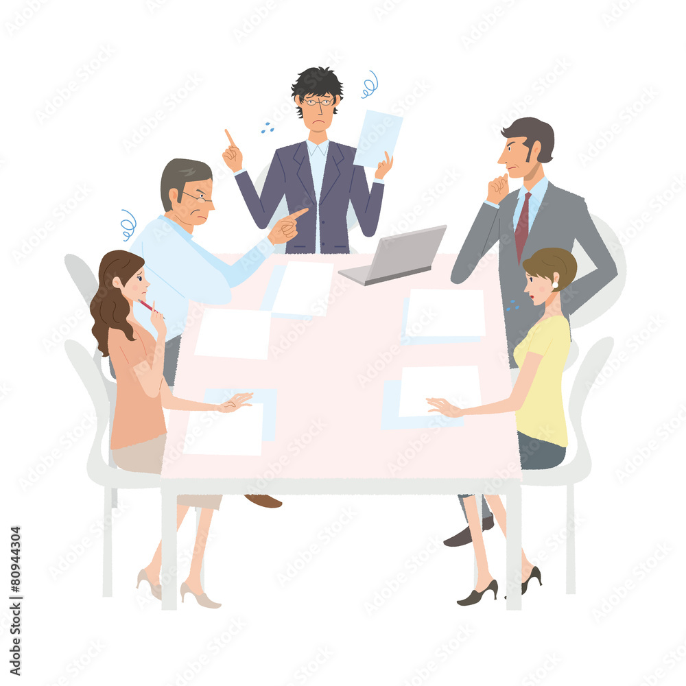 会議 ミーティング イラスト Stock Vector Adobe Stock