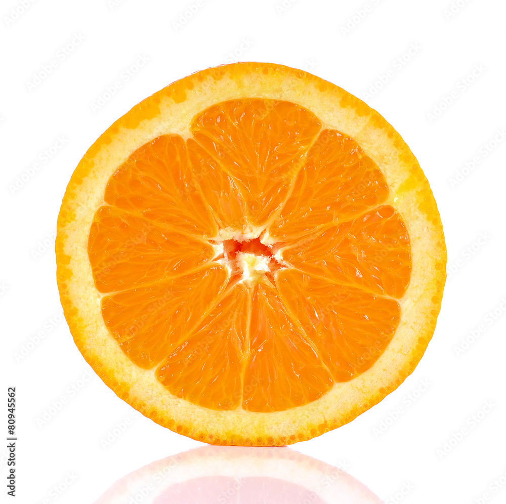 Ripe orange isolated on white background Ripe orange isolated on white background