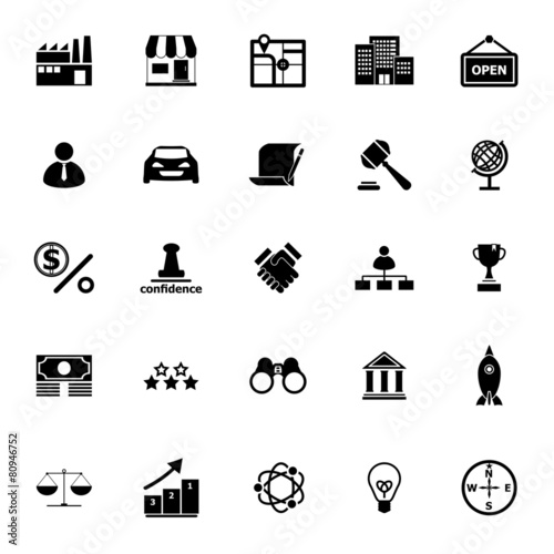 Franchise icons on white background