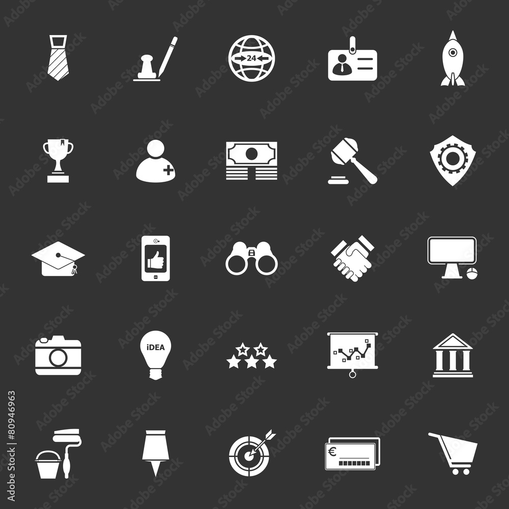 SME icons on gray background SME icons on gray background