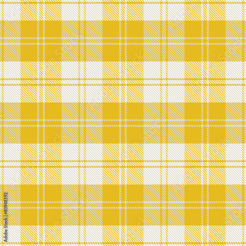 Yellow plaid tartan vector seamless pattern 1