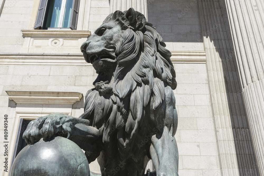 Fototapeta premium Building of the Spanish Parliament, Madrid (Spain)