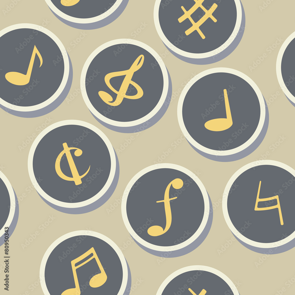 seamless background with musical symbols seamless background with musical symbols