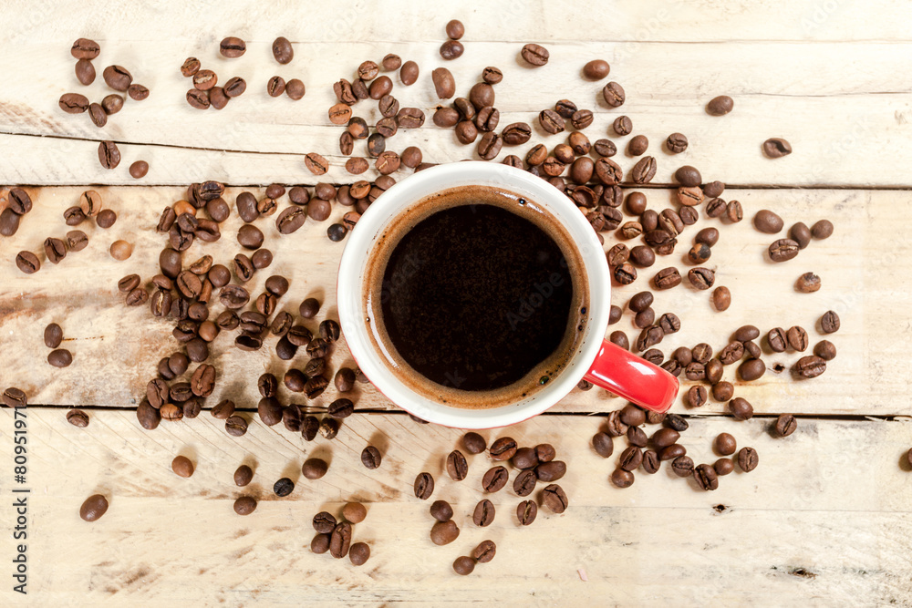 Naklejka premium Cup of coffee.