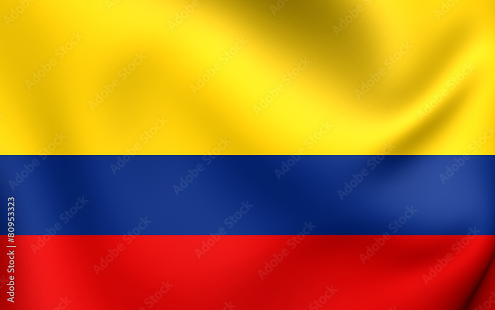 Naklejka premium Flag of Colombia