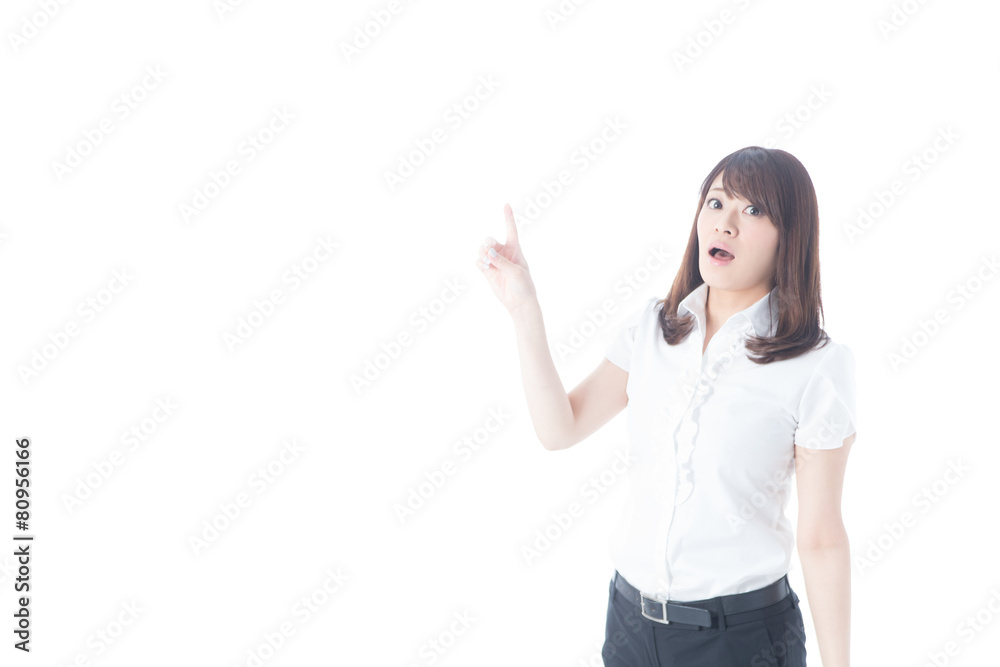 白バックOLポートレート(半袖)