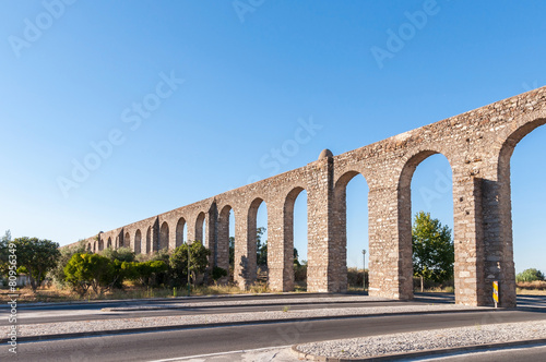 Canvas Print Ancient Roman aqueduct in Evora