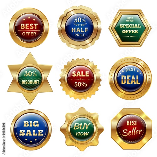 Golden Sale Labels