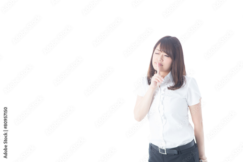 白バックOLポートレート(半袖)