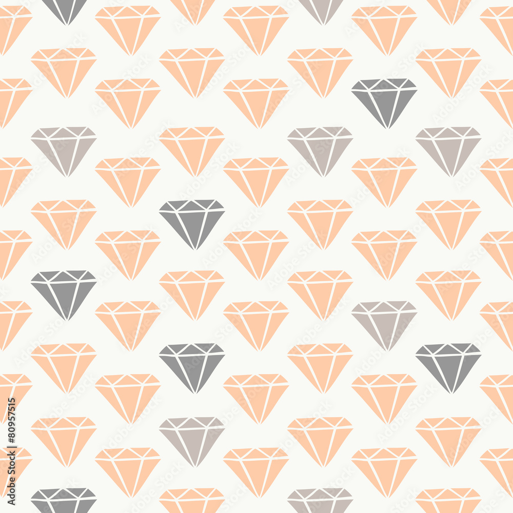 Diamond Shapes Seamless Pattern Stock Vector | Adobe Stock