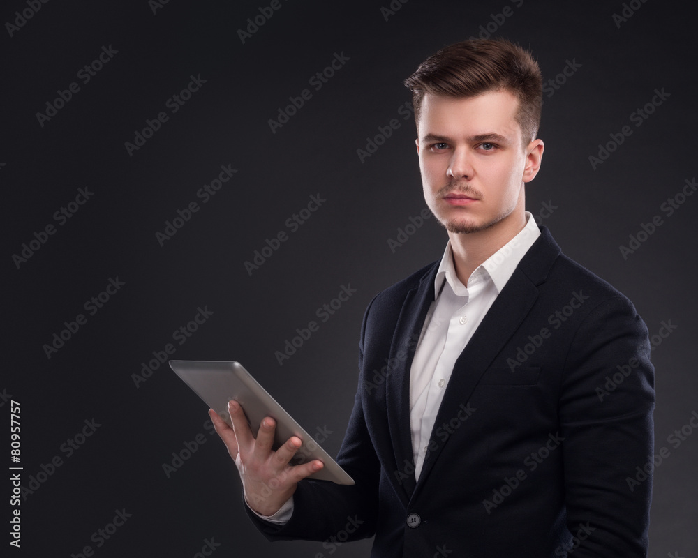 Businessman With Tablet Computer Businessman With Tablet Computer