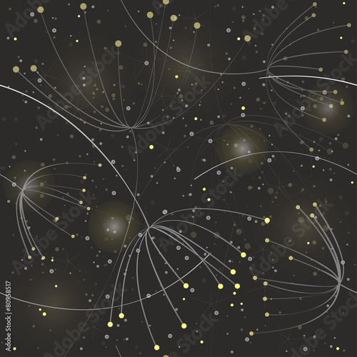 Flower Anise / Pattern with flower seeds like stars in the sky