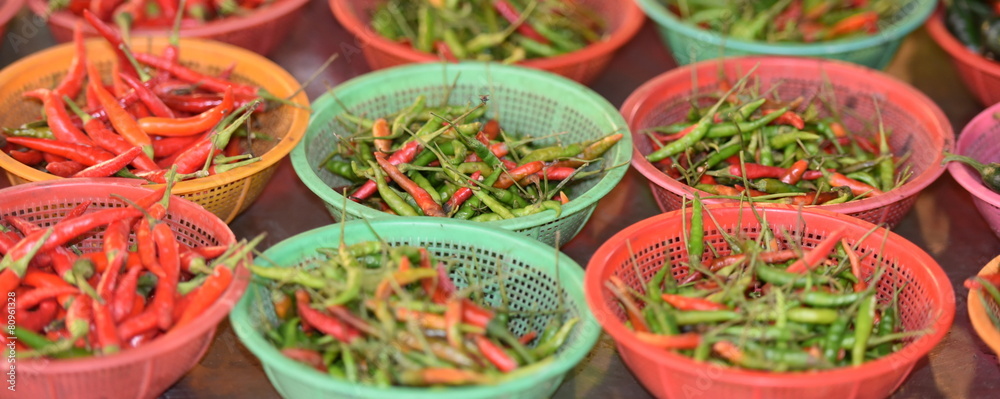 Fototapeta premium marché...fruits et légumes