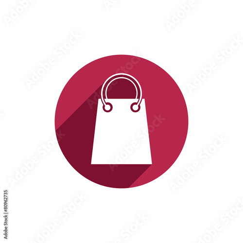 Shopping bag vector icon is...