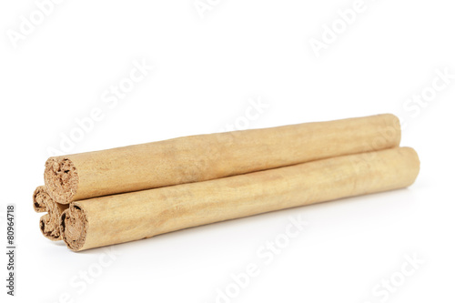 true ceylon cinnamon sticks, isolated