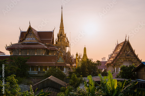 Sunset at Wat Lat Phrao, Bangkok