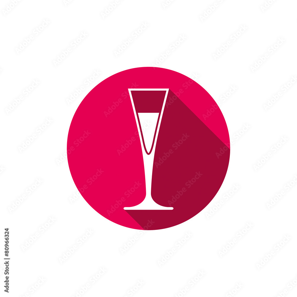 HoReCa graphic element, champagne glass. Alcohol theme conceptua HoReCa graphic element, champagne glass. Alcohol theme conceptua