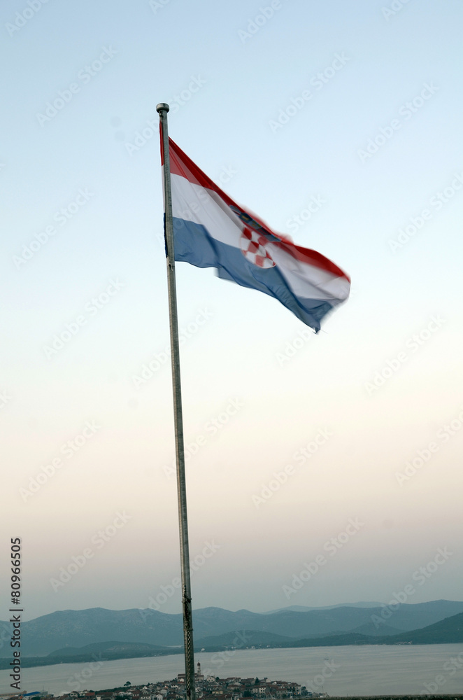 Fototapeta premium Kroatische Flagge