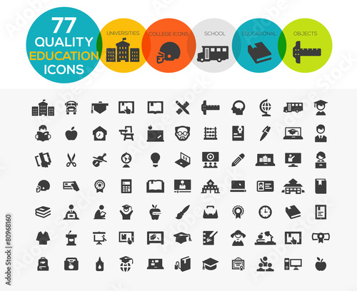 High Quality Education Icons including: teaching, University and