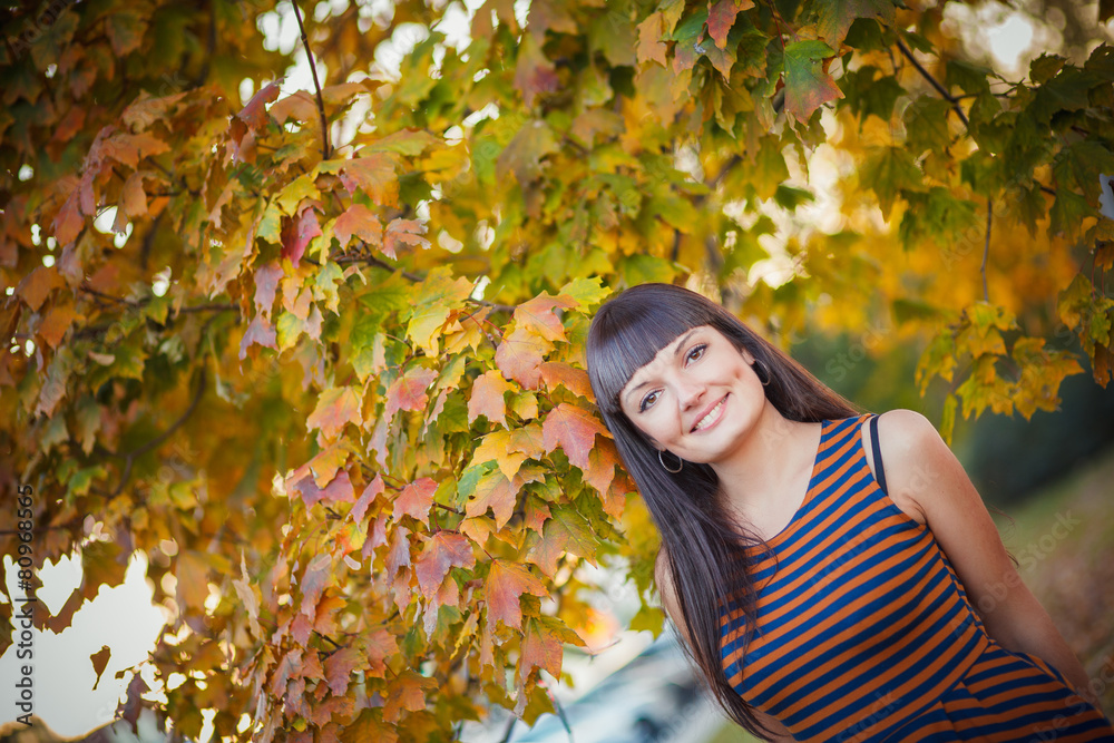 Girl autumn portrait Girl autumn portrait