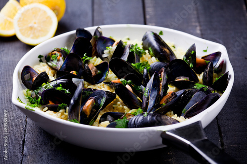Curry Rice And Mussels