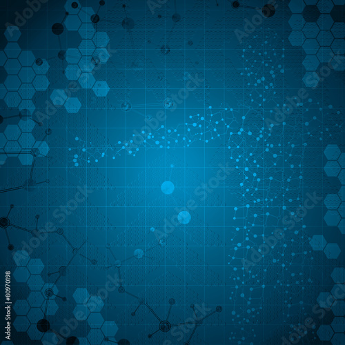 Wallpaper Mural Molecule man human body abstract vector illustration Torontodigital.ca