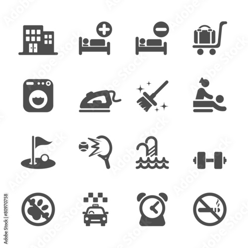 hotel service icon set 6, vector eps10