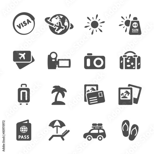 travel and vacation icon set 4, vector eps10