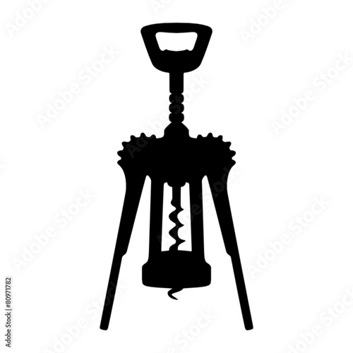 Hebelkorkenzieher Silhouette