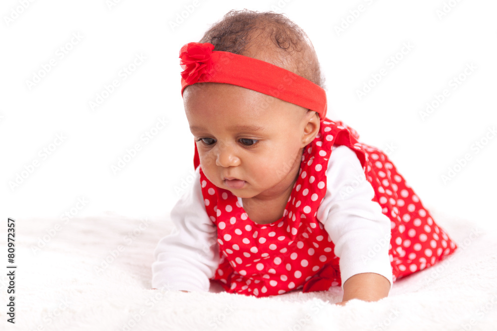 Portrait of little African American little girl - Black people Portrait of little African American little girl - Black people