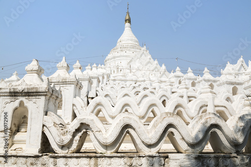 The white pagoda of Hsinbyume (Mya Thein Dan pagoda ) photo