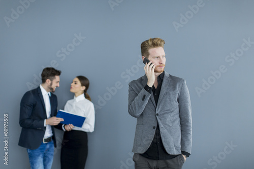 Young man with mobile phone