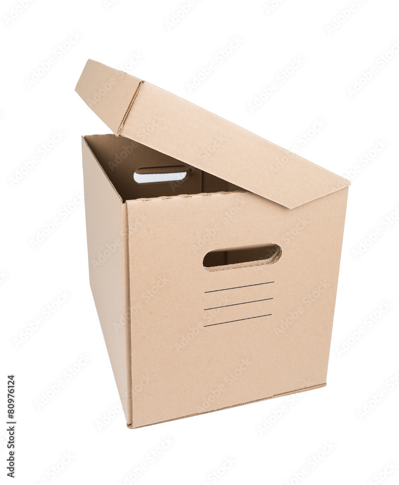 Brown Carton Box Isolated on white Brown Carton Box Isolated on white