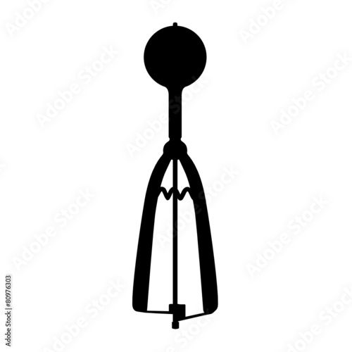 Eisportionierer Silhouette