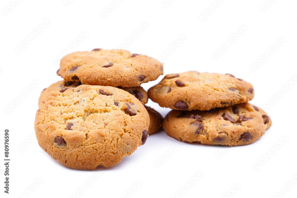 Tasty cookies on a white background. Tasty cookies on a white background.