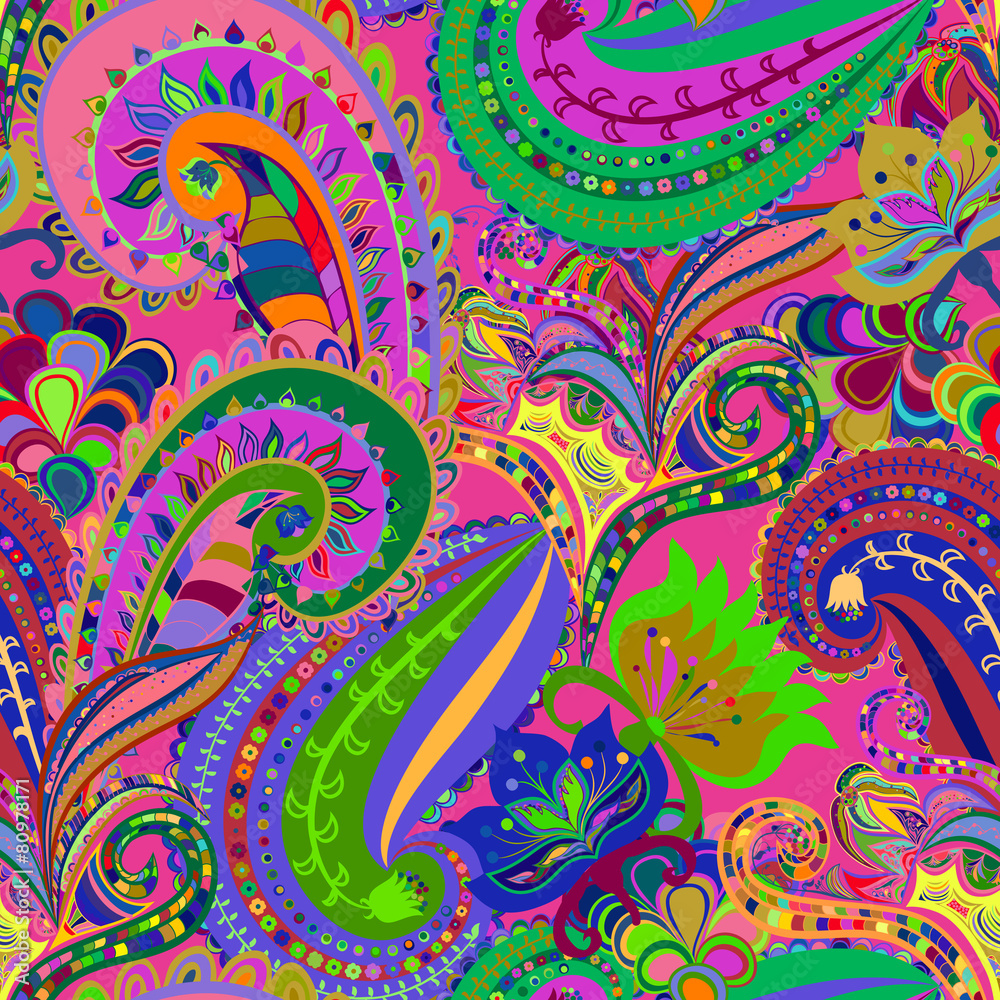 Seamless ornament ethnic background.
