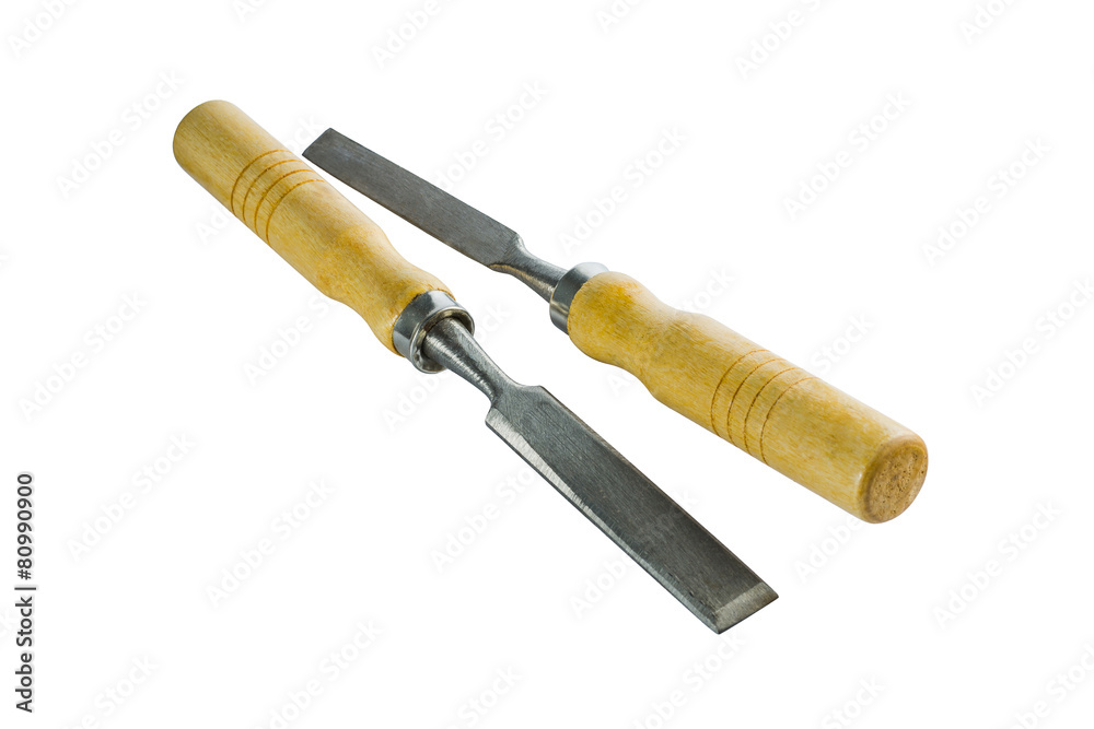 Chisel isolated on a white background