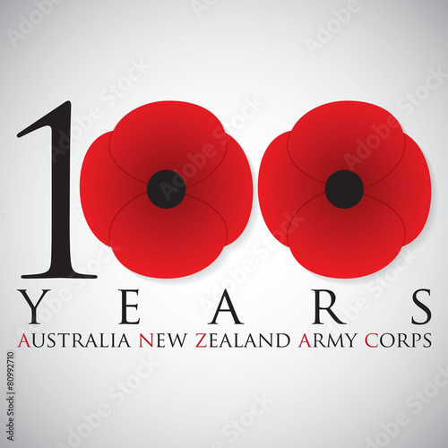 ANZAC (Australia New Zealand Army Corps) Day card in vector form