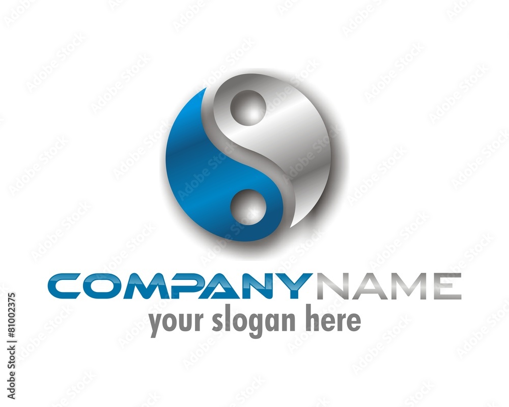 yin yang circle symbol logo image vector yin yang circle symbol logo image vector