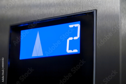 Reaching second floor with an elevator.