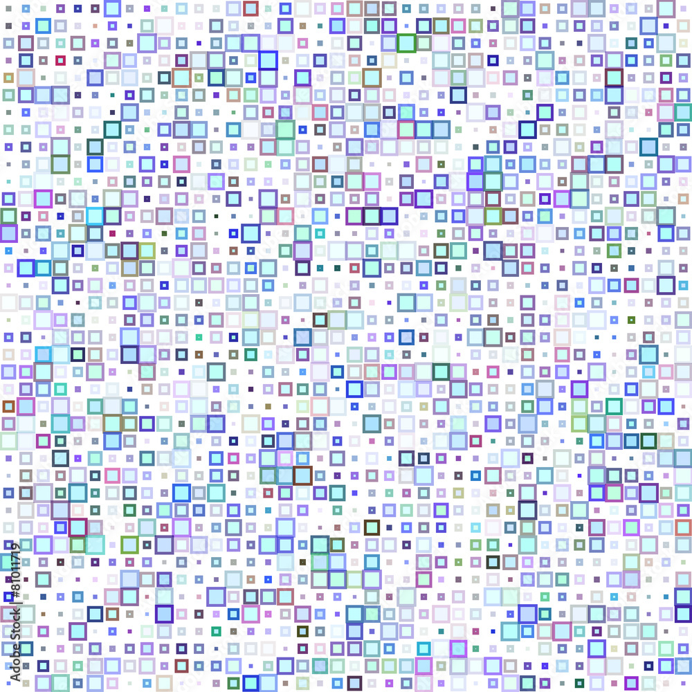 Fototapeta premium Abstract colorful seamless squared background.